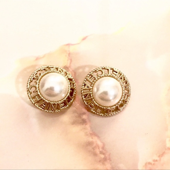CHANEL Accessories - Authentic Chanel pearl replacement buttons gold color